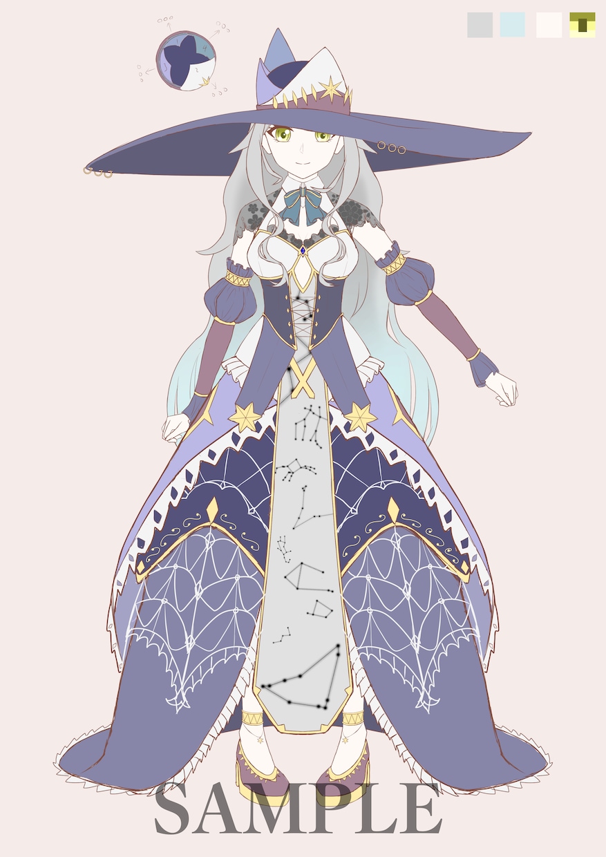 VTuber向けキャラクターデザインを承ります Live2D用パーツ分けイラスト、三面図の製作も可能です!! イメージ7