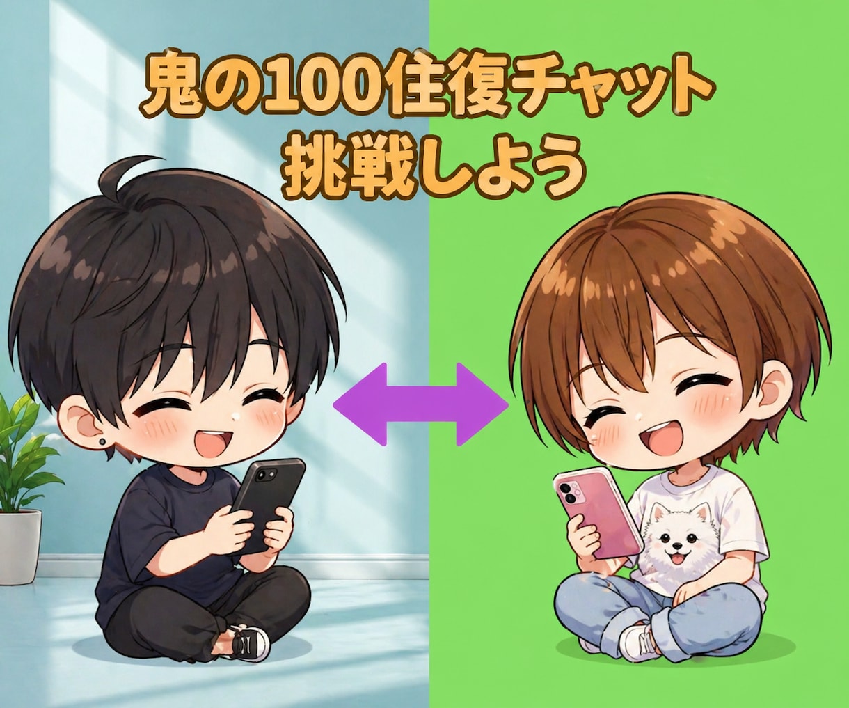 鬼の100往復チャットで修行します 招待制✨往復チャットサービスのファンがチャットします✨ イメージ2