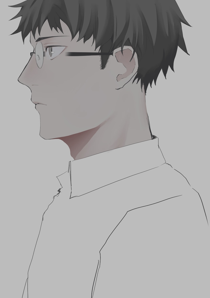 モノクロ・淡色でイラストをお描きします。ます 全身・上半身OK！シンプルな塗りで制作します。 イメージ4
