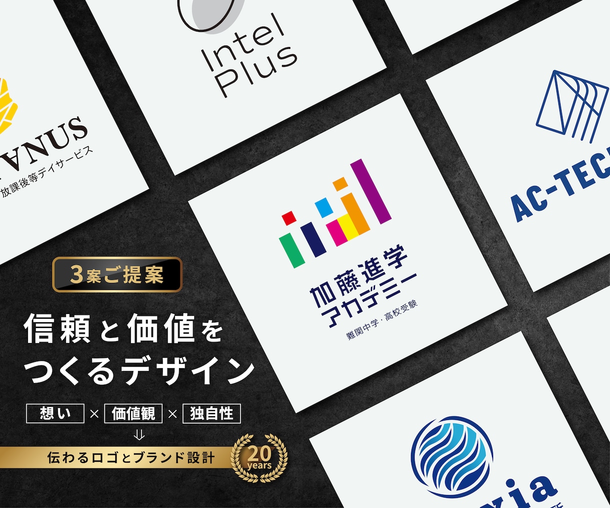 企業や会社の個性を伝える、ロゴを作成します 3案提案｜修正無制限｜著作権譲渡｜信頼と価値をつくるデザイン イメージ1