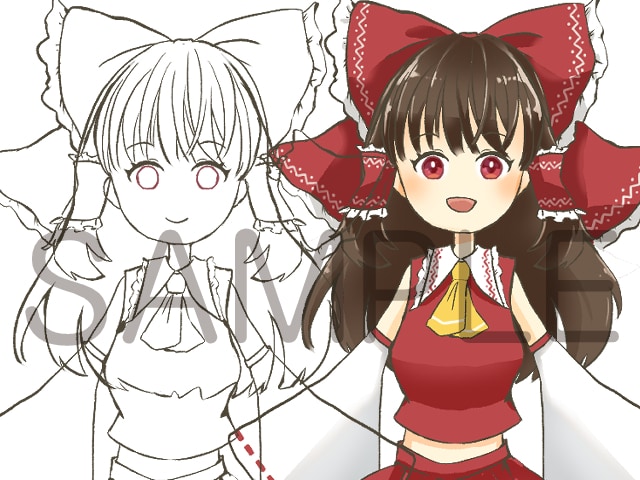 デジタルイラスト添削しまます 絵柄を変えず、赤ペンでアドバイス！PDFで納品いたします。 イメージ3