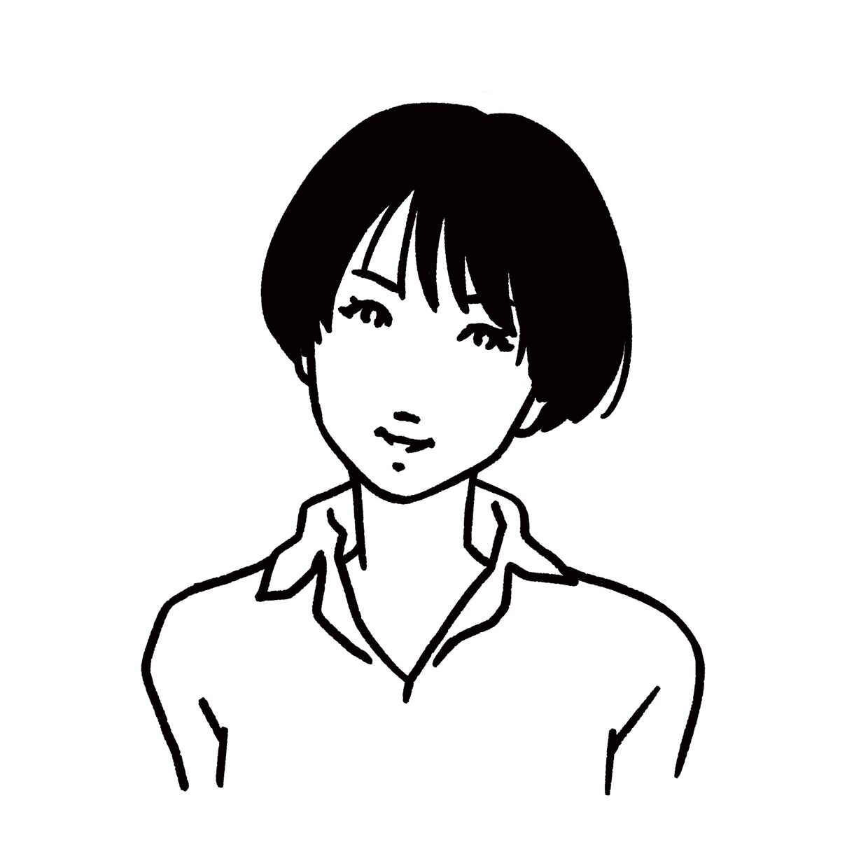 線画でスタイリッシュなイラストを描きます 名刺のワンポイントやSNSのアイコンに最適！ イメージ7