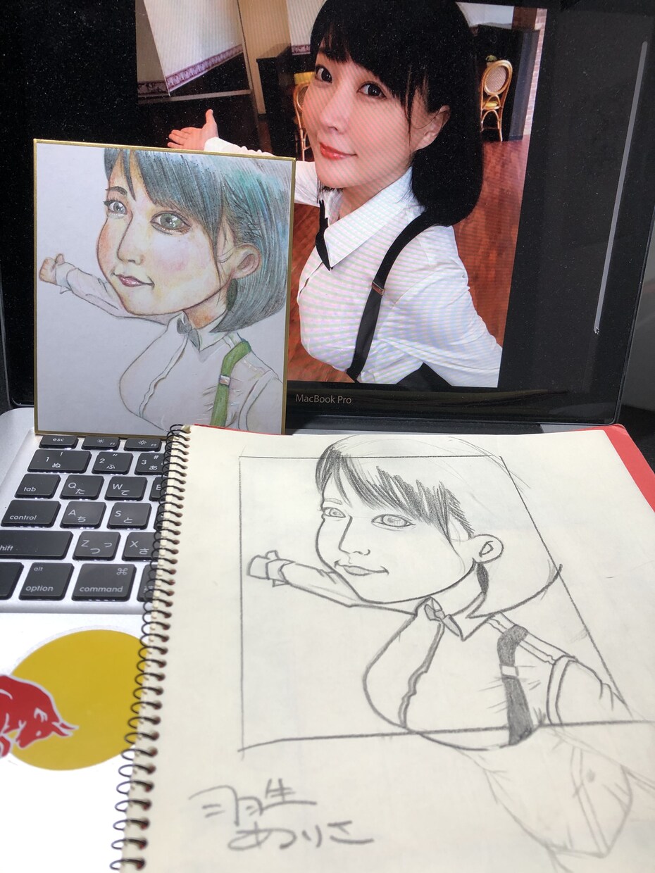 アナログ似顔絵(色鉛筆・水彩など)描きます 結婚式や誕生日などに贈る色紙(以外も可)描かせて頂きます！ イメージ3