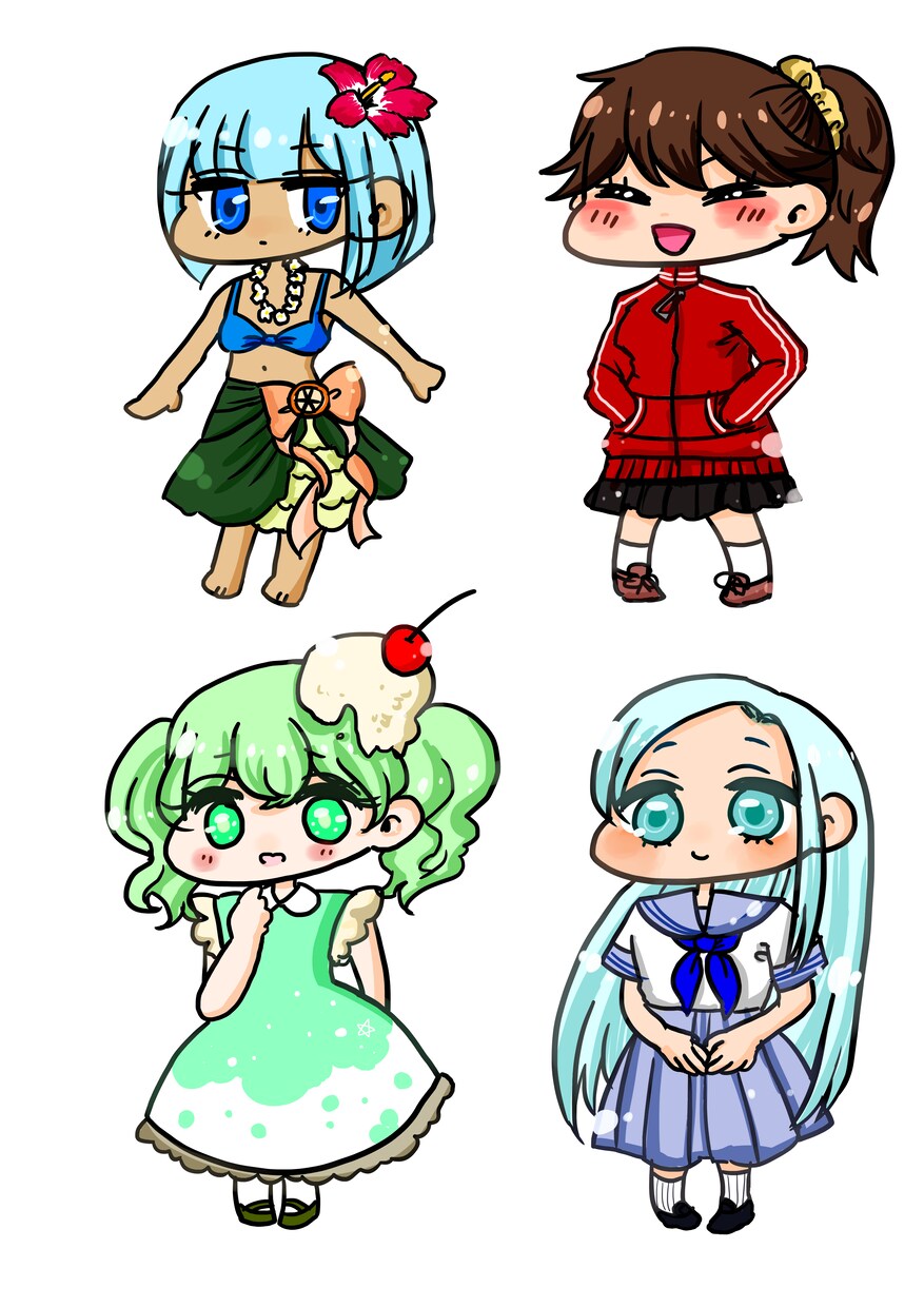 IRIAMの立ち絵イラストお描きします 男女・動物系なんでもアリ♪SDキャラも可能です♪♪ イメージ10