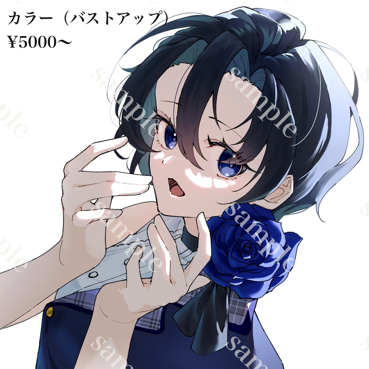 バストアップ、アイコンなどのイラストを描きます 明暗のついた綺麗めのイラストが得意です イメージ5