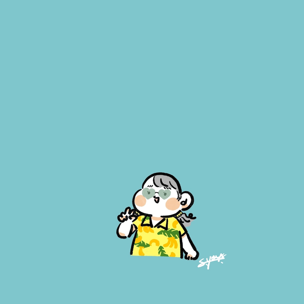 ゆるいデフォルメ似顔絵描きます カラフルでゆるくてかわいい似顔絵を目指します イメージ5