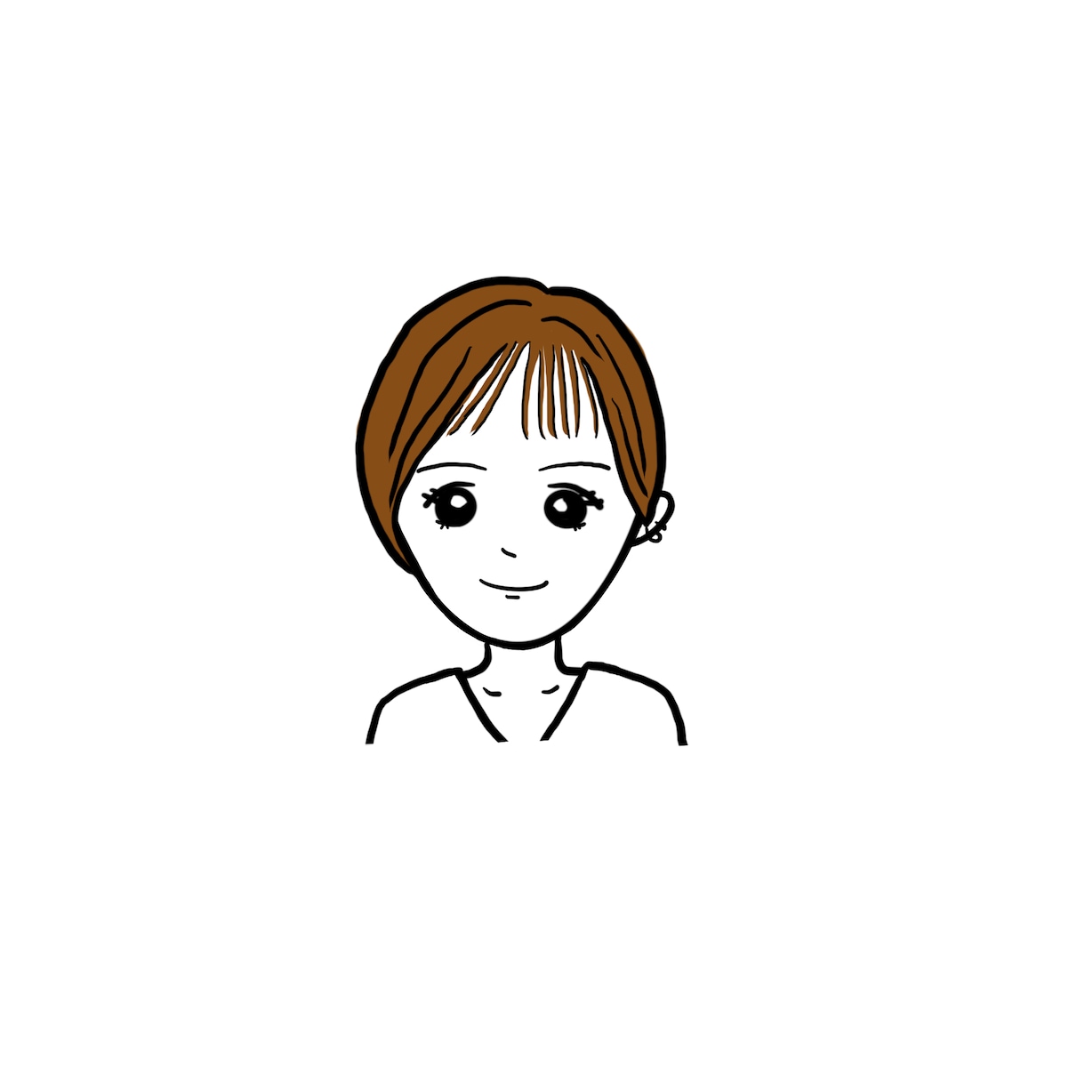 SNSアイコン／名刺に★ポップな似顔絵を描きます シンプル可愛い似顔絵◎SNSアイコン/プレゼント/名刺にも★ イメージ6