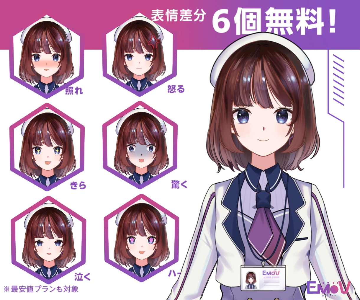 Live2D対応！Vtuberモデル一括制作します 最速10日✅1万円引き(live2dモデリング込)✅ イメージ3
