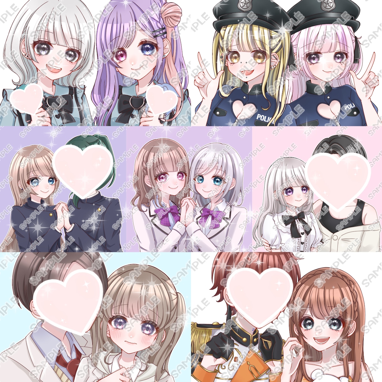 SNSで使えるアイコンイラスト描きます ぱっちりした目の可愛らしいキャラクターが得意です！ イメージ2