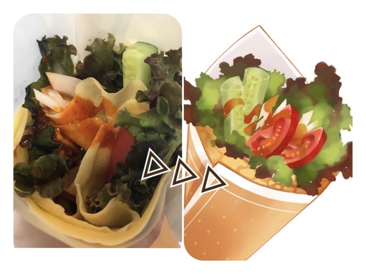 写真からポップで美味しそうな食べ物イラスト描きます お見積りだけでもお気軽にご相談ください！ イメージ3