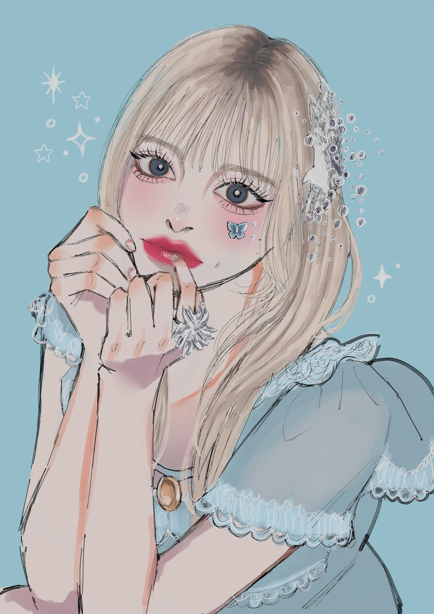 K-POPアイドル少女漫画風似顔絵を描きます あなたの推しみたいに！主役にさせます✮*｡ﾟ イメージ9