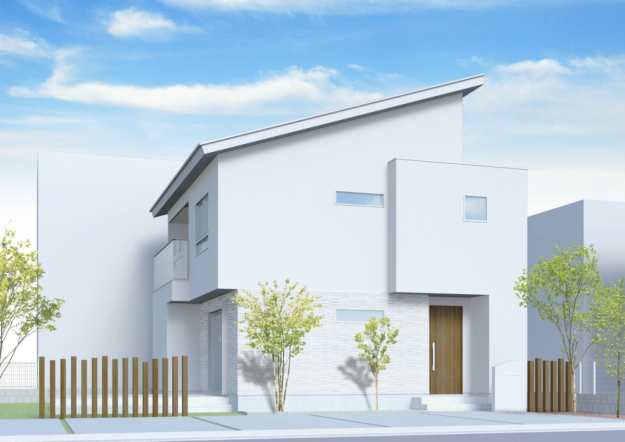 戸建住宅の外観３Dパースを作成致します 平面上の建物を立体図としてイメージいただけます。 イメージ4