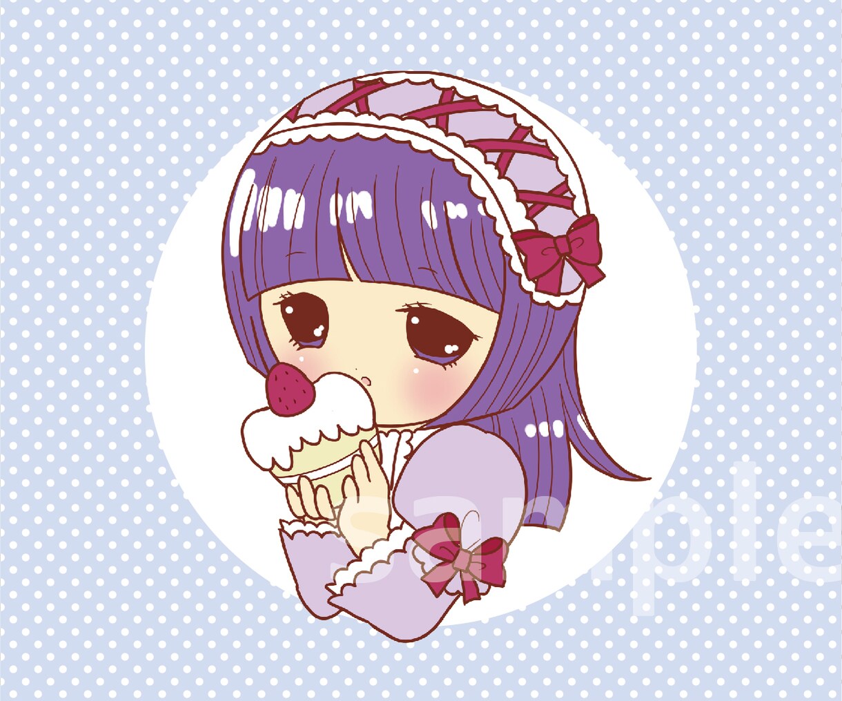ユメカワ風イラスト・アイコン作成いたします SNS等で使えるユメカワ風イラスト イメージ2