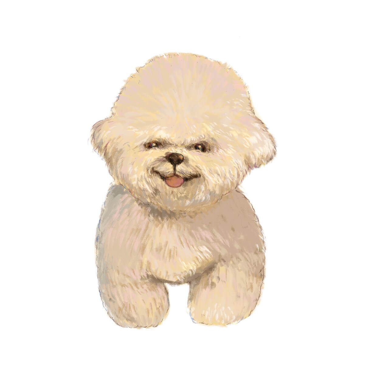 ワクワクかわいいペットの似顔絵描きます 写真をもとにチョーク風でリアルに描きます。 イメージ2
