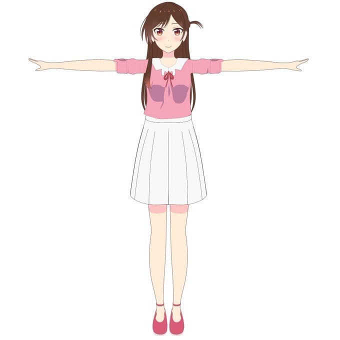アニメ調なキャラクターをモデリングします blenderをつかって3dモデリングします イメージ5