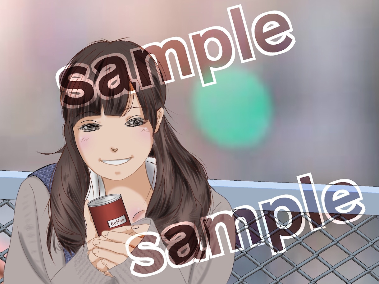 4色のイメージイラストを描かせてます 書籍や雑誌の表紙などに向いていると思います。 イメージ2
