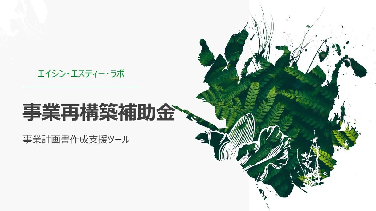 事業再構築補助金の計画書作成支援資料をご提供します 採択率を高めるためのポイントが多数含まれております！ イメージ1