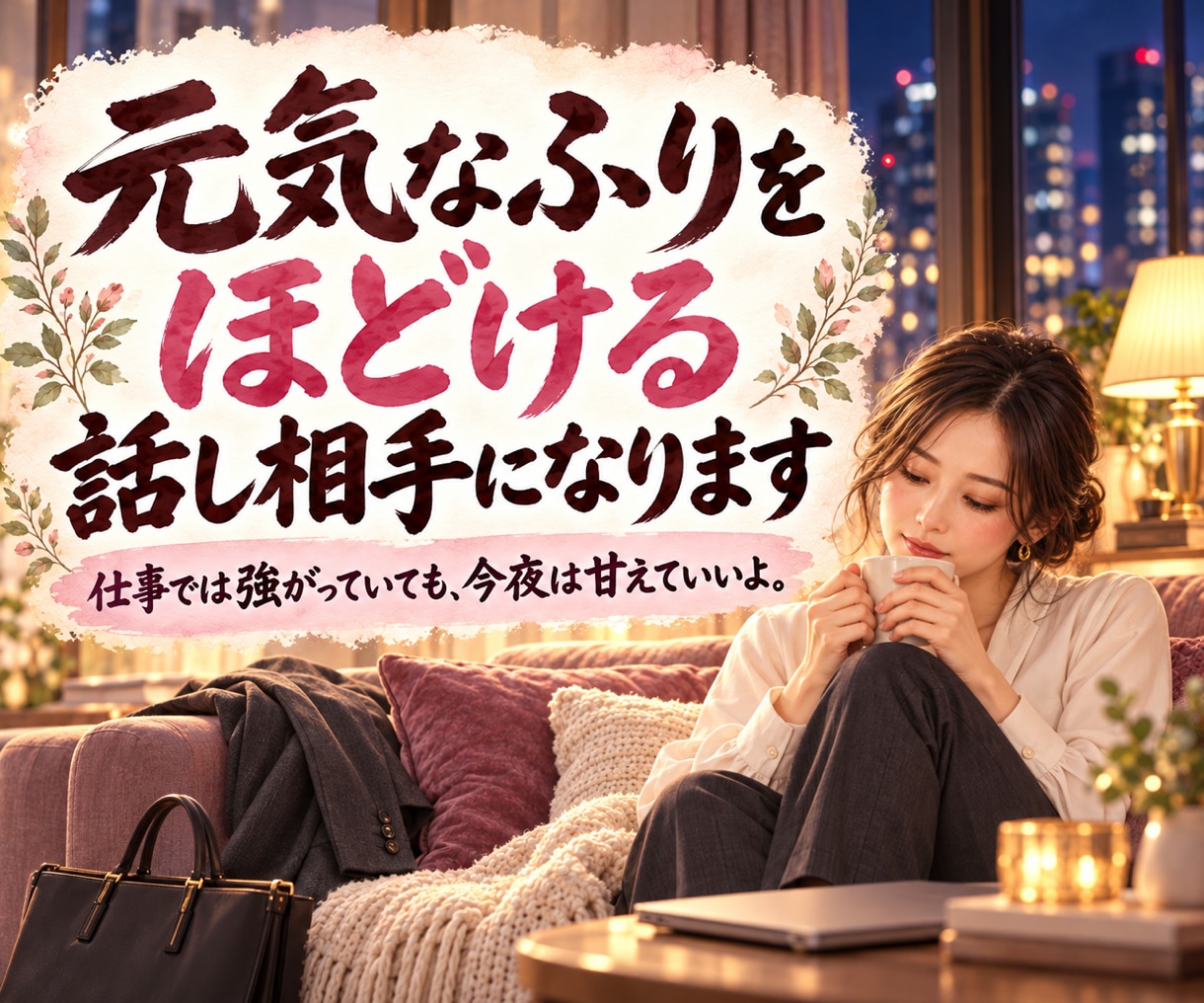 初めても大歓迎！どんなことでも話し相手になります 元気なふりをほどける癒しの時間を作ります イメージ1