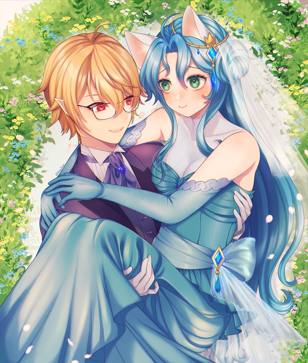オリジナルキャラクターのイラスト制作いたします あなただけの1枚絵、アイコン・ヘッダー等にどうぞ！ イメージ4