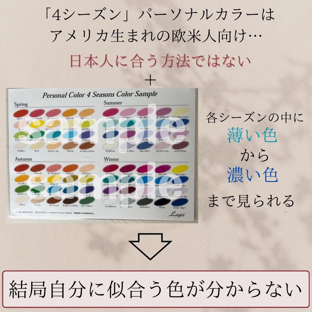 カラー診断開発者特許資格★精密16タイプ診断します インスタフォロワー2.5万人超えのプロが診断★満足度100% イメージ6