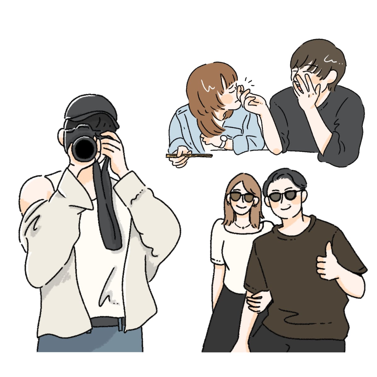 思い出のお写真をかわいいイラストにします シンプルでおしゃれだからずっと形に残る！ イメージ4