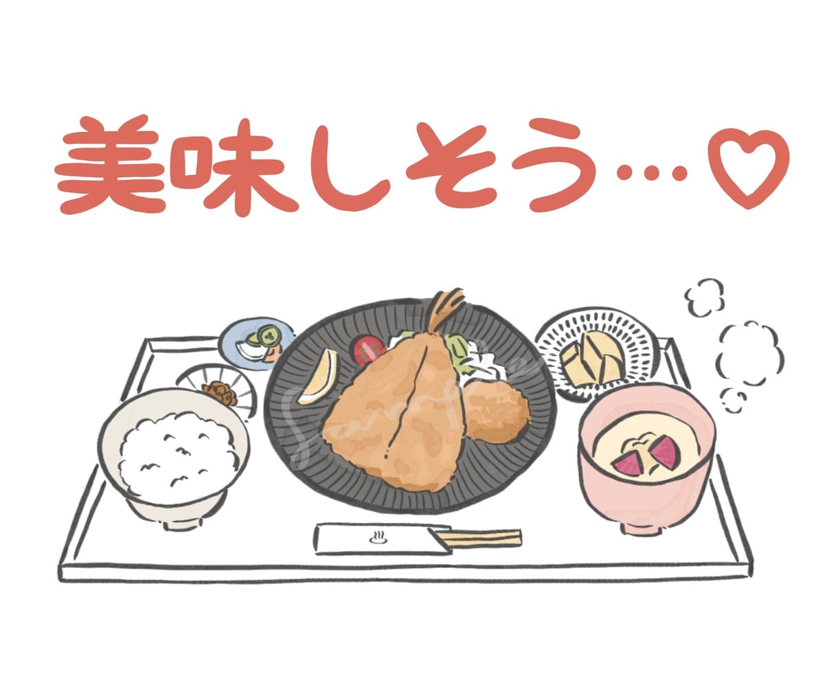 食べ物・スイーツ・おいしい料理のイラストを描きます 【商用利用可】メニュー表・ブログ・雑誌・SNSアイコンにも！ イメージ4