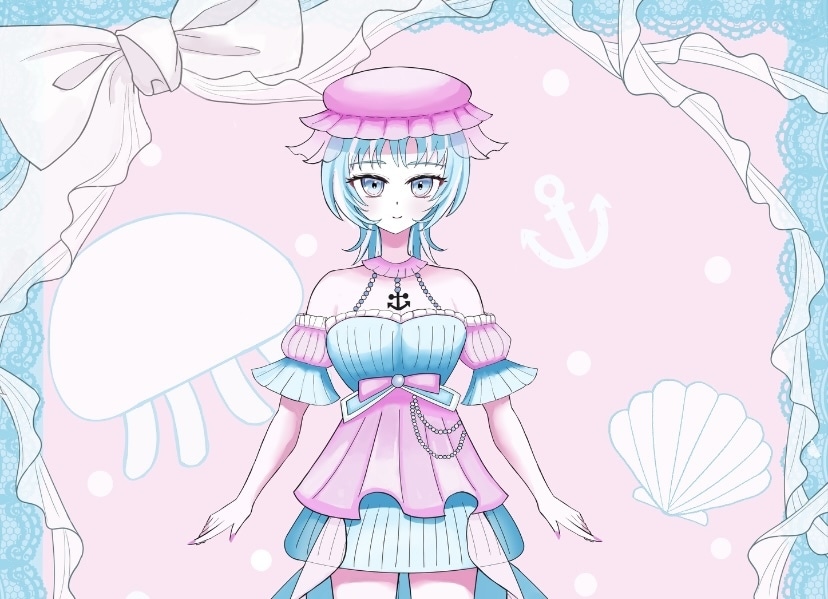 キラキラしたかわいい女の子のイラストを描きます 1枚絵、立ち絵、SNSアイコンなど イメージ6
