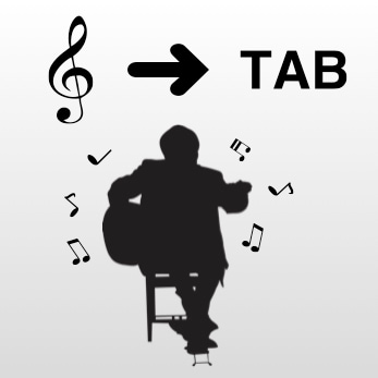 ギターの譜面をTAB譜付きの楽譜で提供します TAB譜の楽譜が欲しい人にオススメです！ イメージ1