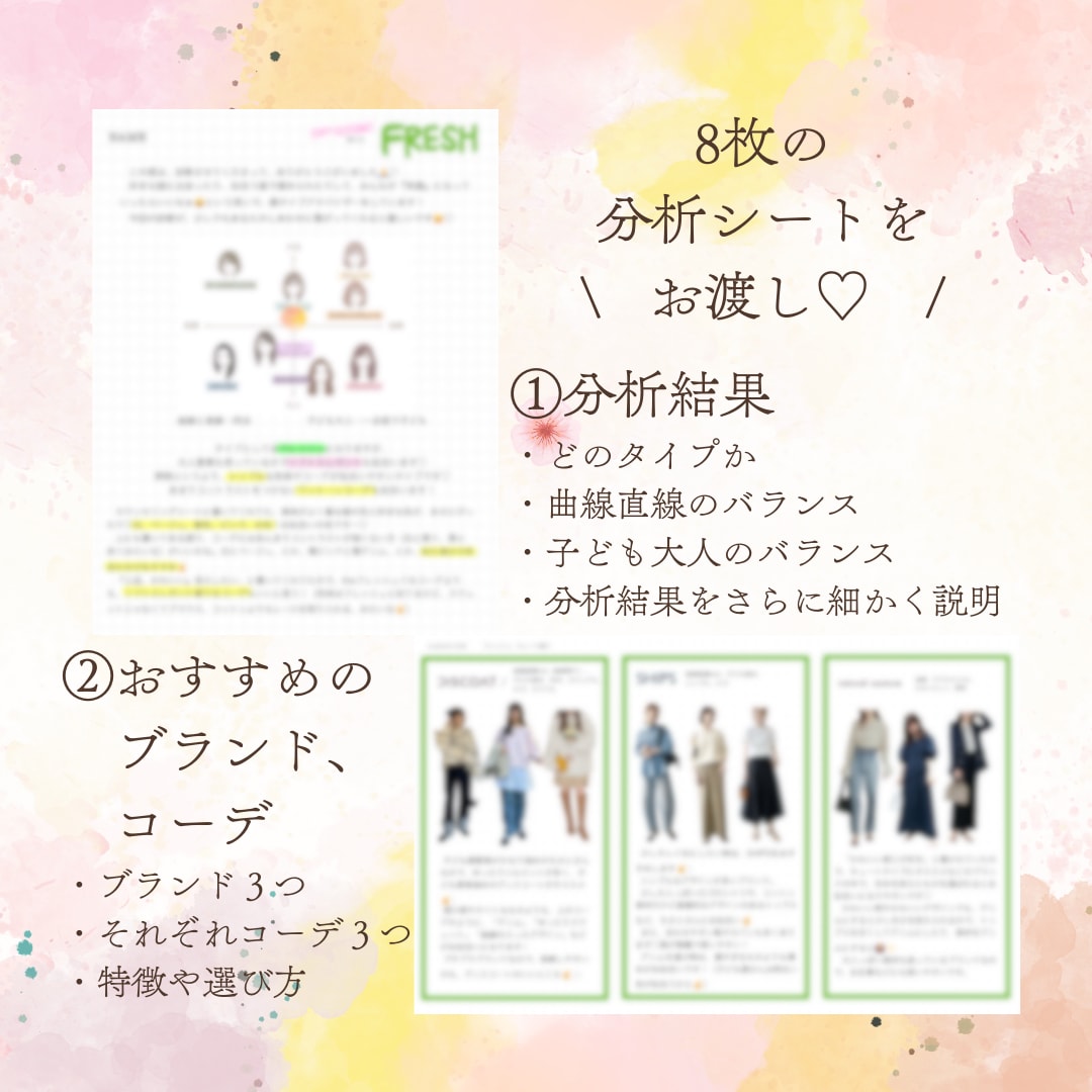 お似合いのコーデとヘアスタイルを提案します 顔タイプ診断！あなたのお顔をより細かく分析します！ イメージ3