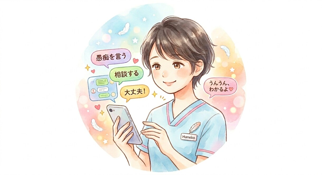 現役ナースがお悩み相談にのります ナースのお悩み相談！その愚痴、チャットで吐き出しませんか？ イメージ1