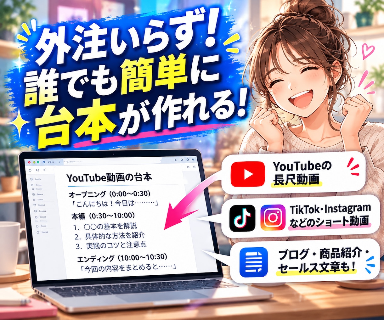 副業マスターGPTs19個セット販売します プロ動画編集者監修！完全おまかせで台本作成！便利ツールも！ イメージ2