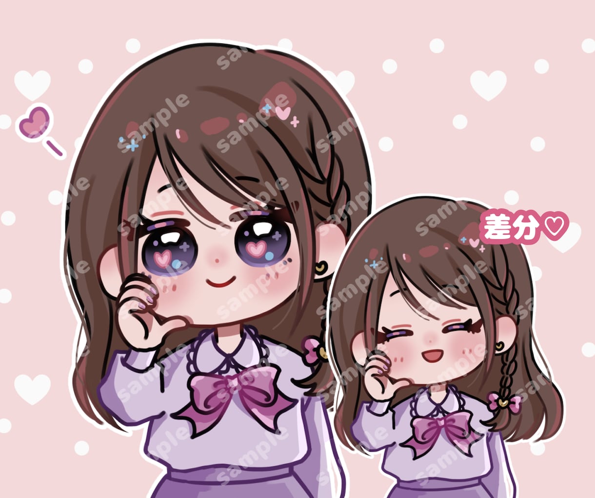 心ときめく♡SNSアイコン♡お描きします お好きな塗り方、画風を選択可⟡.*理想の雰囲気に仕上げます♡ イメージ3