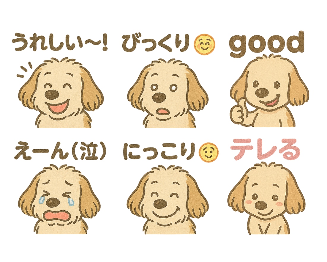 猫ちゃん、わんちゃんのLINEスタンプ作成します 写真を1枚送るだけ。ペットの似顔絵スタンプ8個♡商標利用可 イメージ8