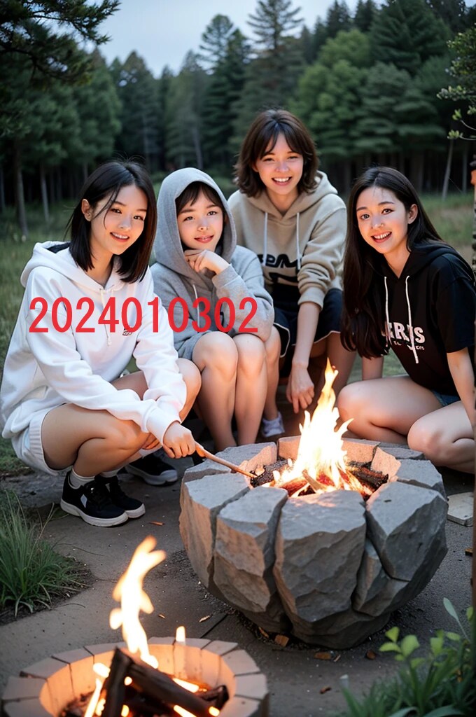 AIで作成したキャンプの女子高生写真を販売します 実写では撮影・商用利用が難しいキャンプを楽しむ女子高生写真 イメージ2