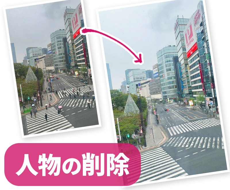 人物写真のレタッチ・切り抜き・合成加工いたします ちょっとした加工から複雑な加工まで対応いたします イメージ4