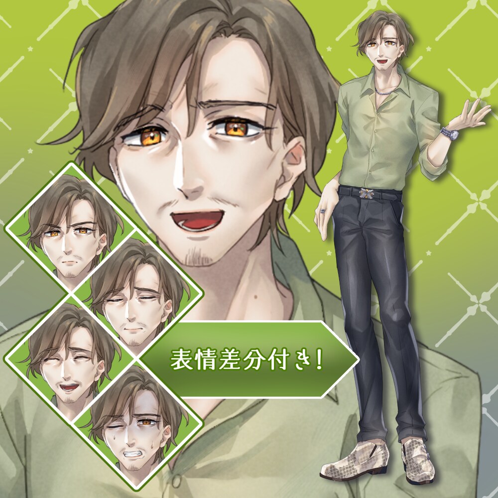 IRIAM可！キャラクター立ち絵制作します live2Dパーツ分けも可能です♪ イメージ7