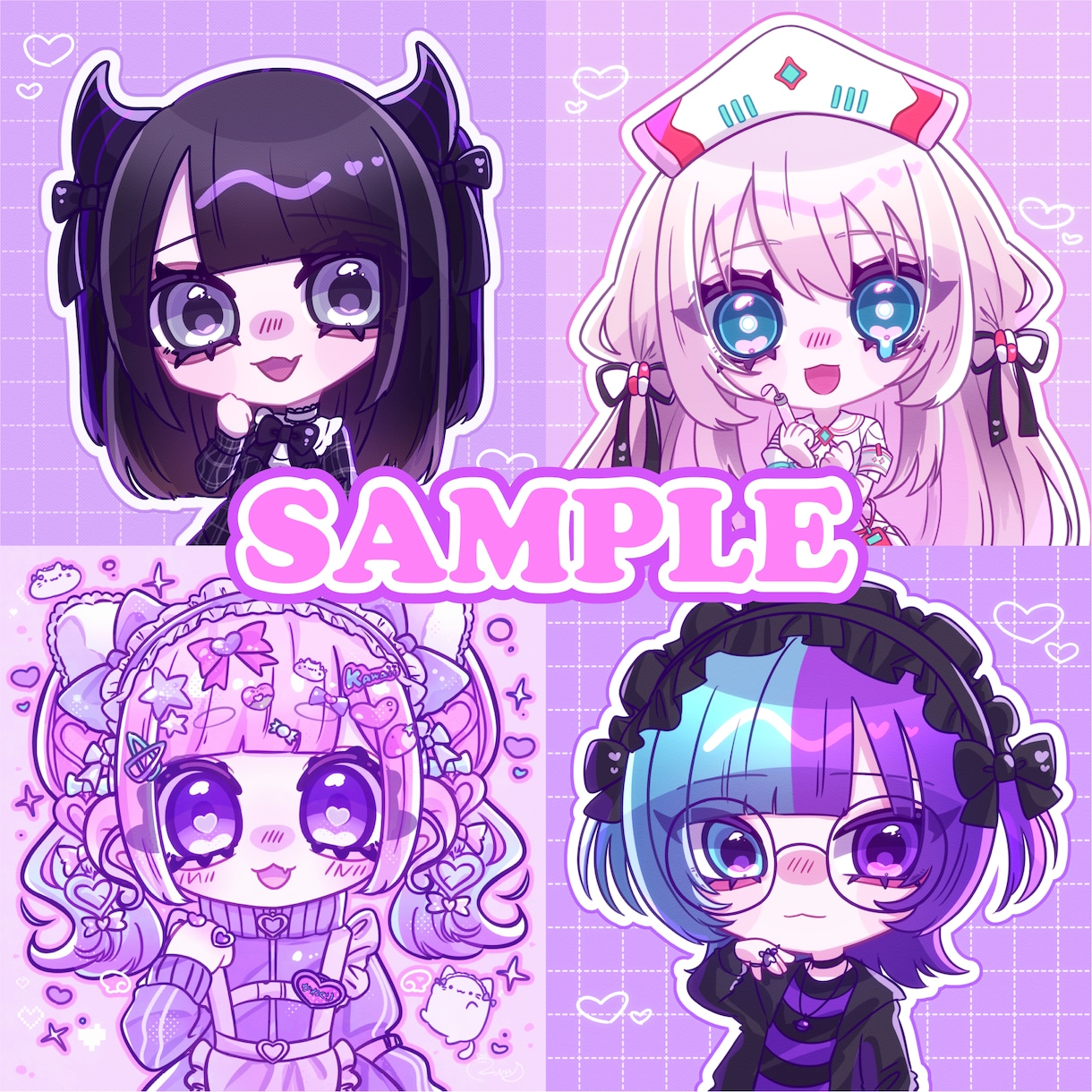 最短3日！SNS用のアイコン制作します かわいいデフォルメキャラクターのアイコン描きます イメージ2