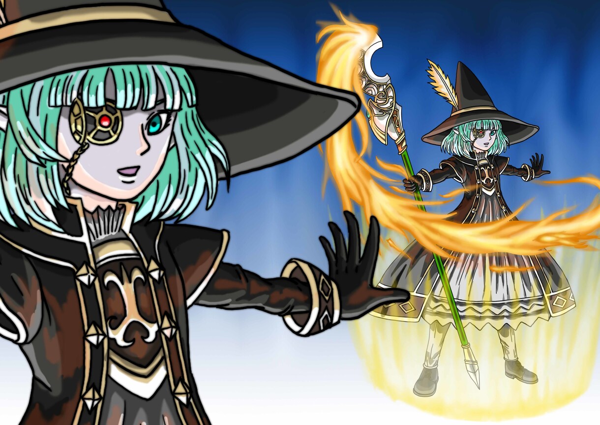 SNSアイコン・全身イラストをDQ風に作成します ✿お誕生日プレゼント、ウェディグンボードにも最適です！！✿ イメージ5