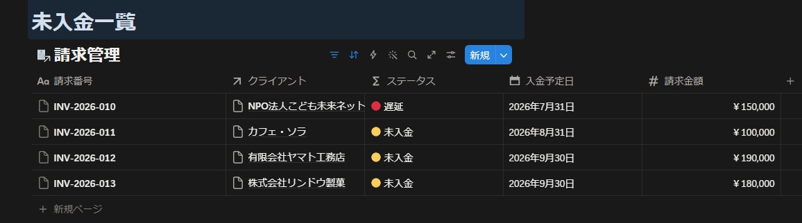 Notionで案件と請求の管理をまとめます 建設業出身・現場を知る人間がつくる続く仕組み イメージ1