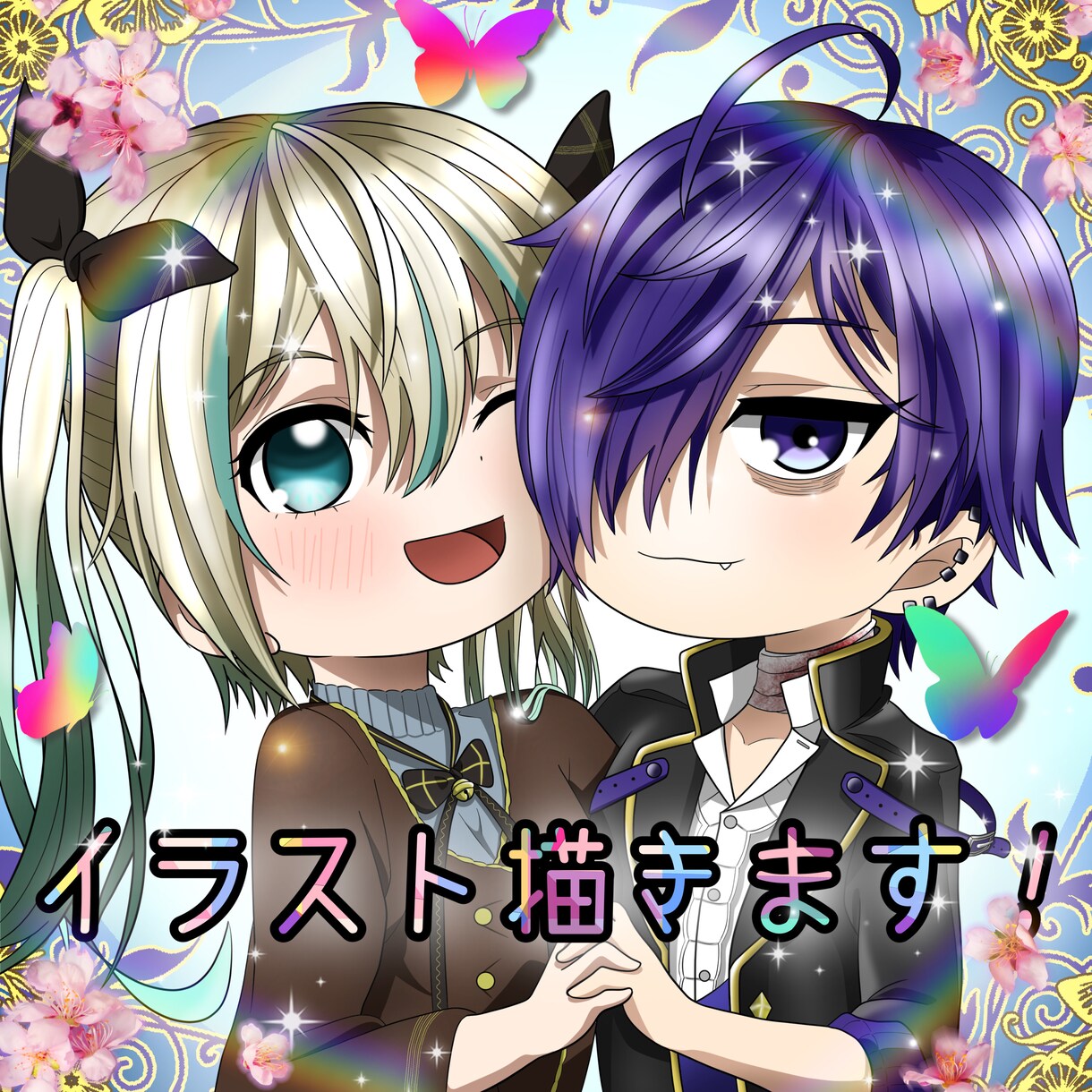 アイコンや似顔絵、広告漫画など描きます 【アイコン、ヘッダー、似顔絵、広告漫画、イラスト】 イメージ1