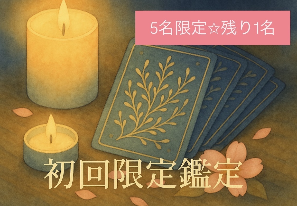 初めての方5名(残1名)限定✴︎お試し鑑定します タロット×オーラで今必要なメッセージをお届け イメージ1