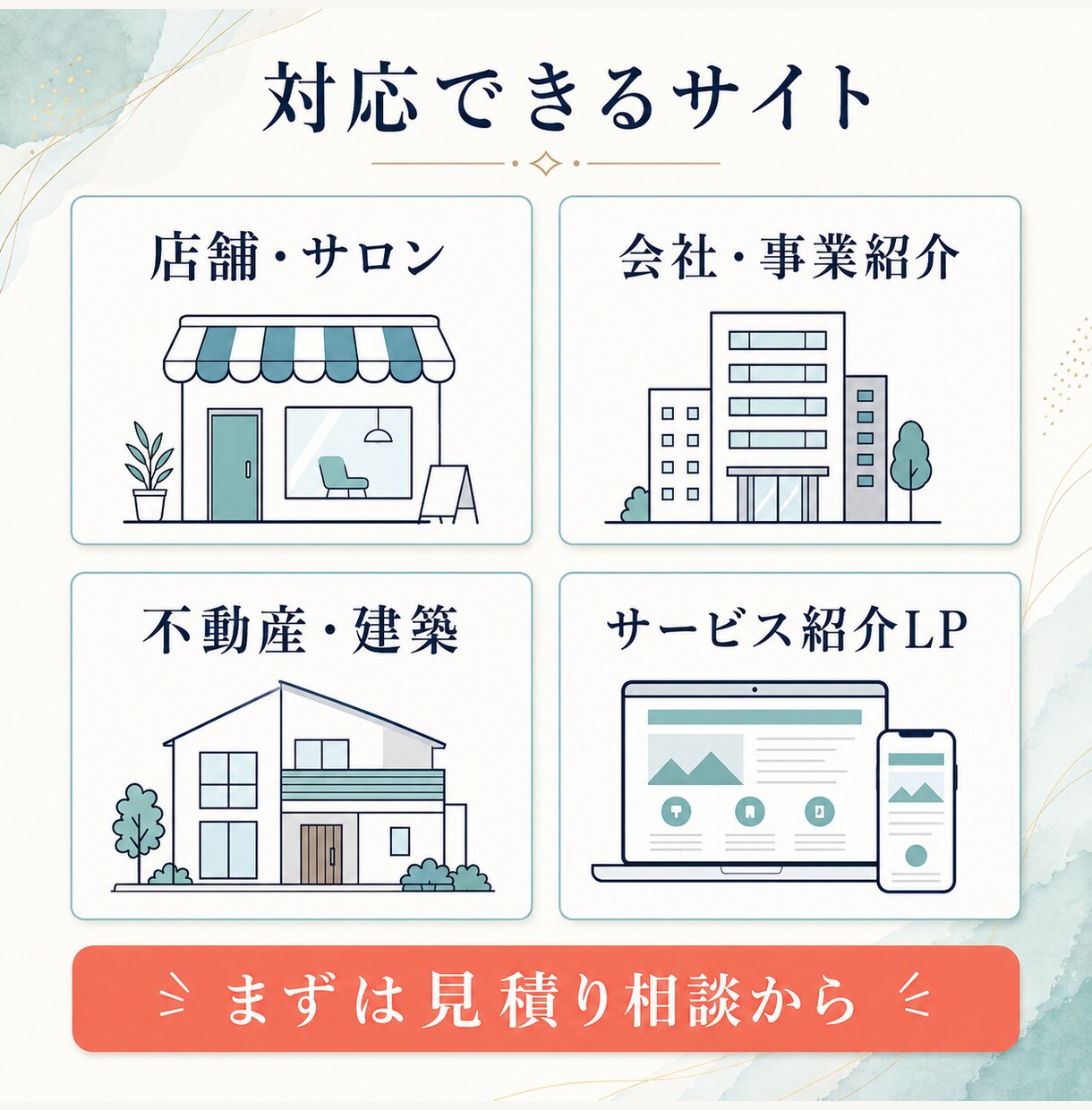 スマホ対応のホームページを制作します 構成・文章・デザインまでまとめて対応します イメージ7