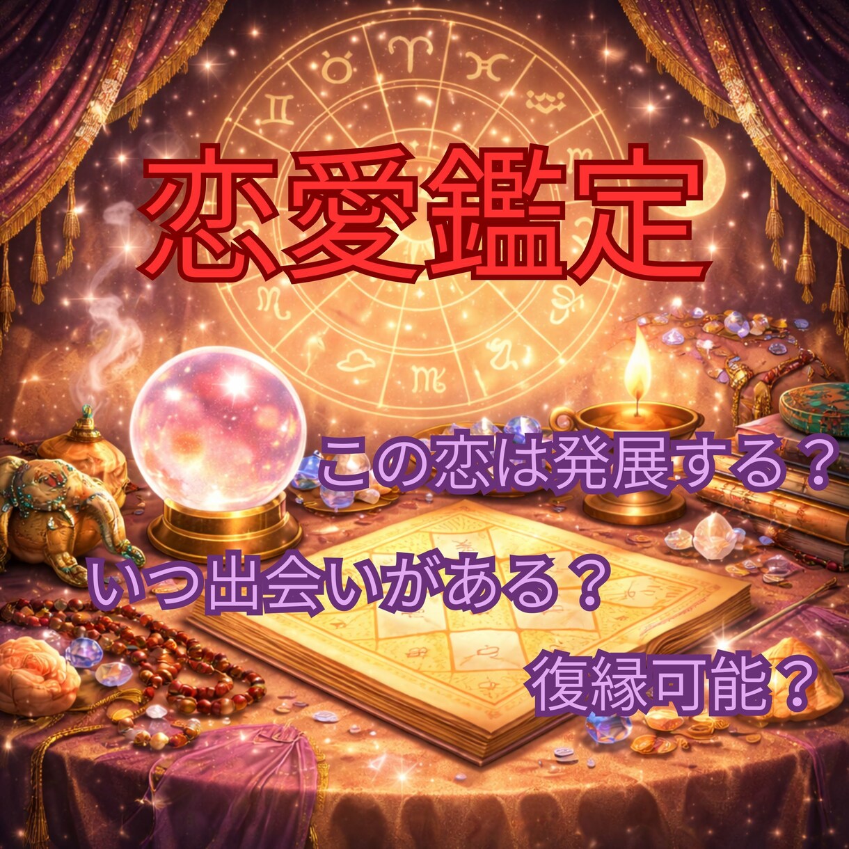 インド占星術で恋愛鑑定します 運命の人との出会いのタイミング、知りたくないですか？ イメージ1