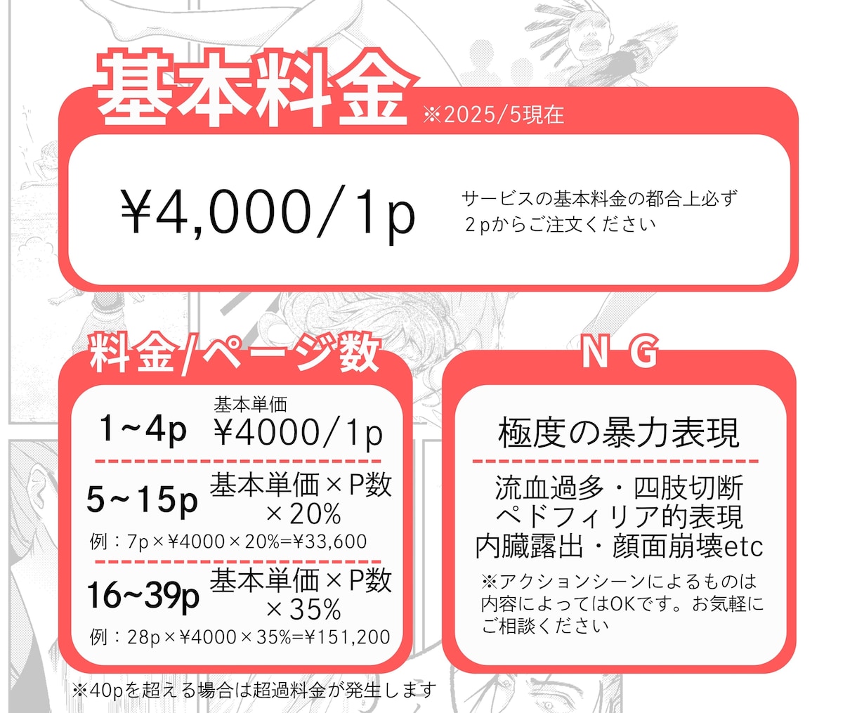 作画代行/モノクロ漫画描きます あなたの妄想の具現化お手伝いします！2p/8,000〜 イメージ3