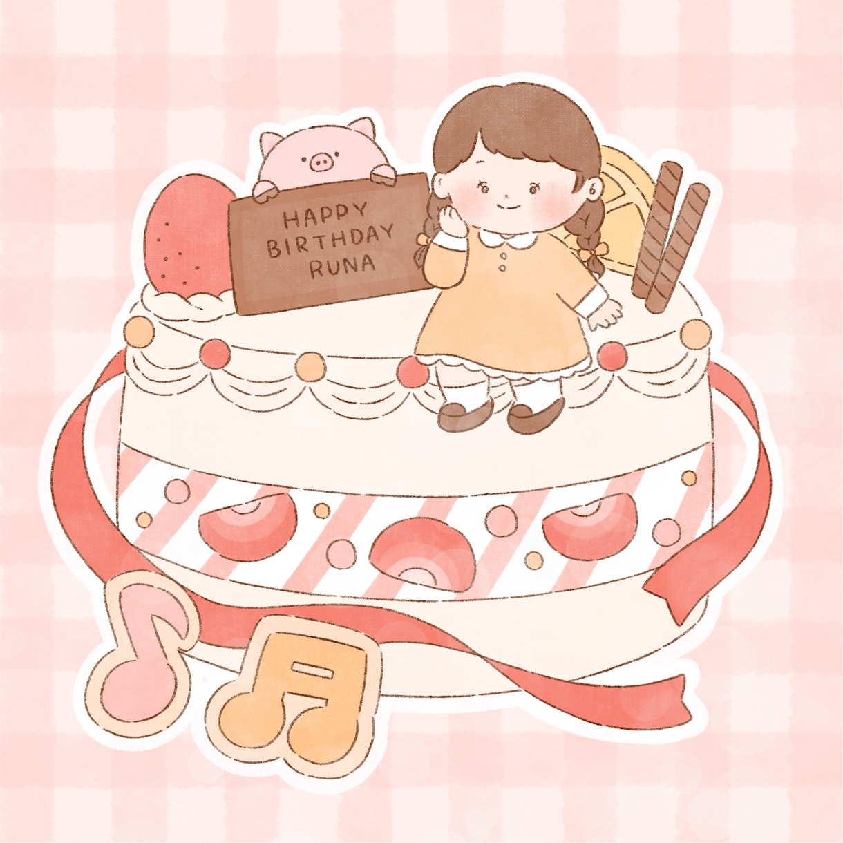 絵本のような優しくて温かい似顔絵をお描きします お誕生日や記念日などのイベント用！ イメージ3