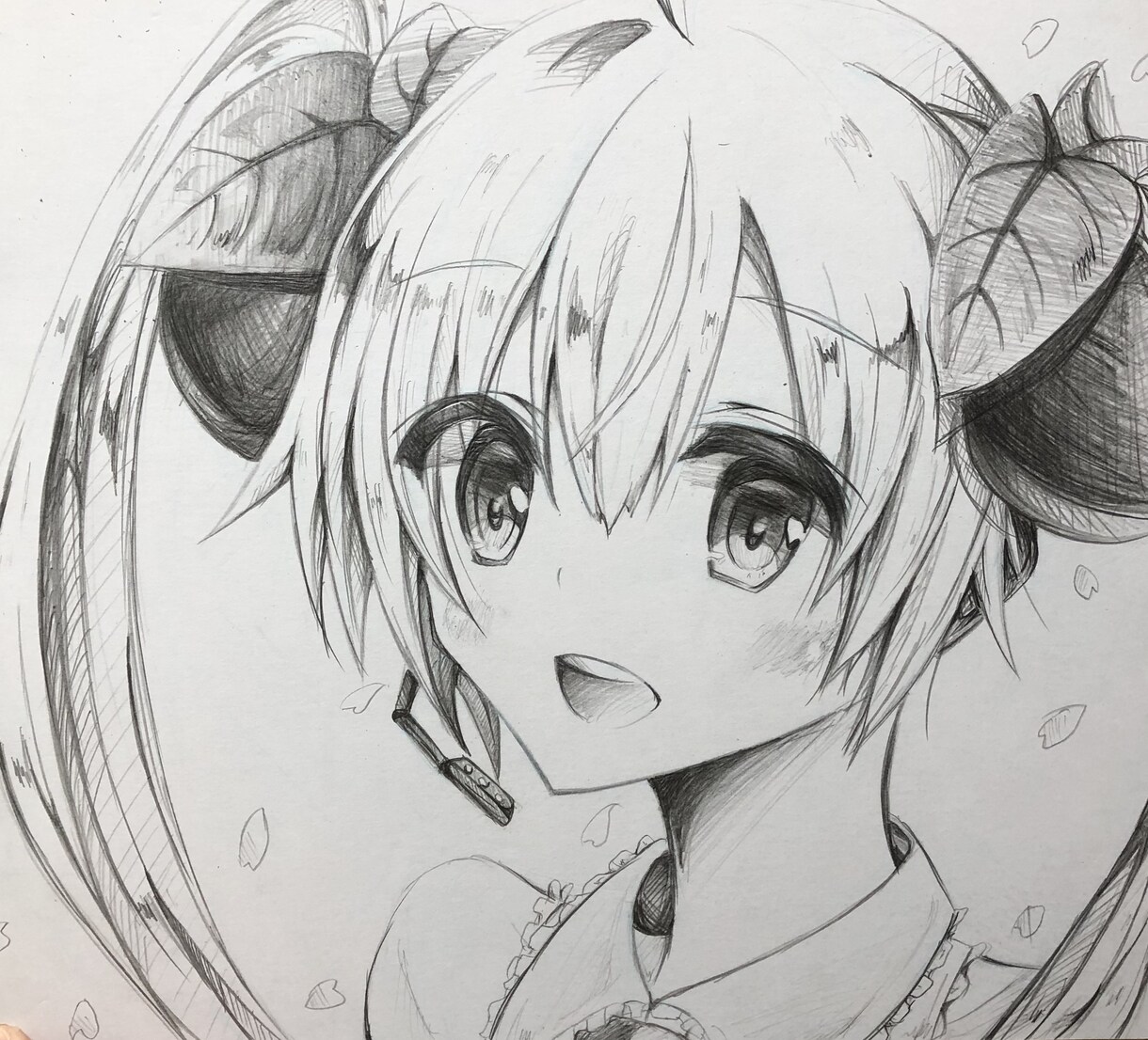 イラストオーダー　鉛筆画かきますます あなたの好きなキャラクター鉛筆画で色紙に絵をかきます イメージ4