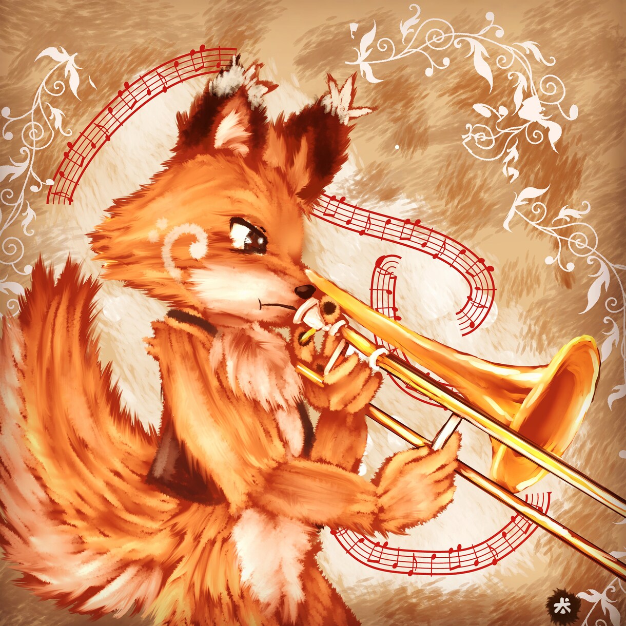 動物キャラ(ケモノ)の絵本風イラストを描きます 線画なしのもふもふタッチです！ イメージ10