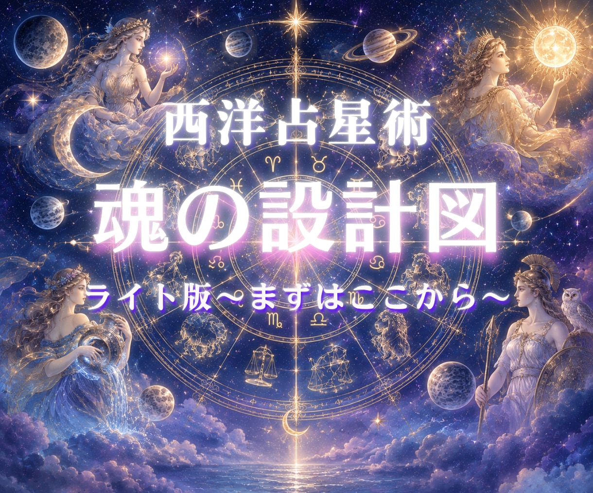 ライト版　「魂の設計図」西洋占星術で鑑定します 恋愛・金運・仕事運・転職・開運・宿命・人生・才能・人生 イメージ1