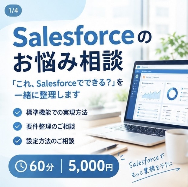 Salesforceの要件整理・設定を支援します 「これってSalesforceでできる？」を一緒に整理します イメージ1