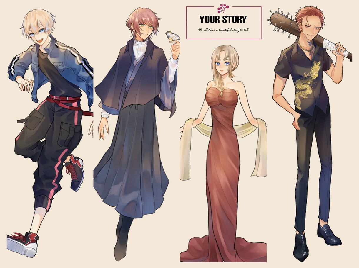 TRPGやゲームなどの立ち絵をお描きします 自分だけの立ち絵で特別なゲームを イメージ2